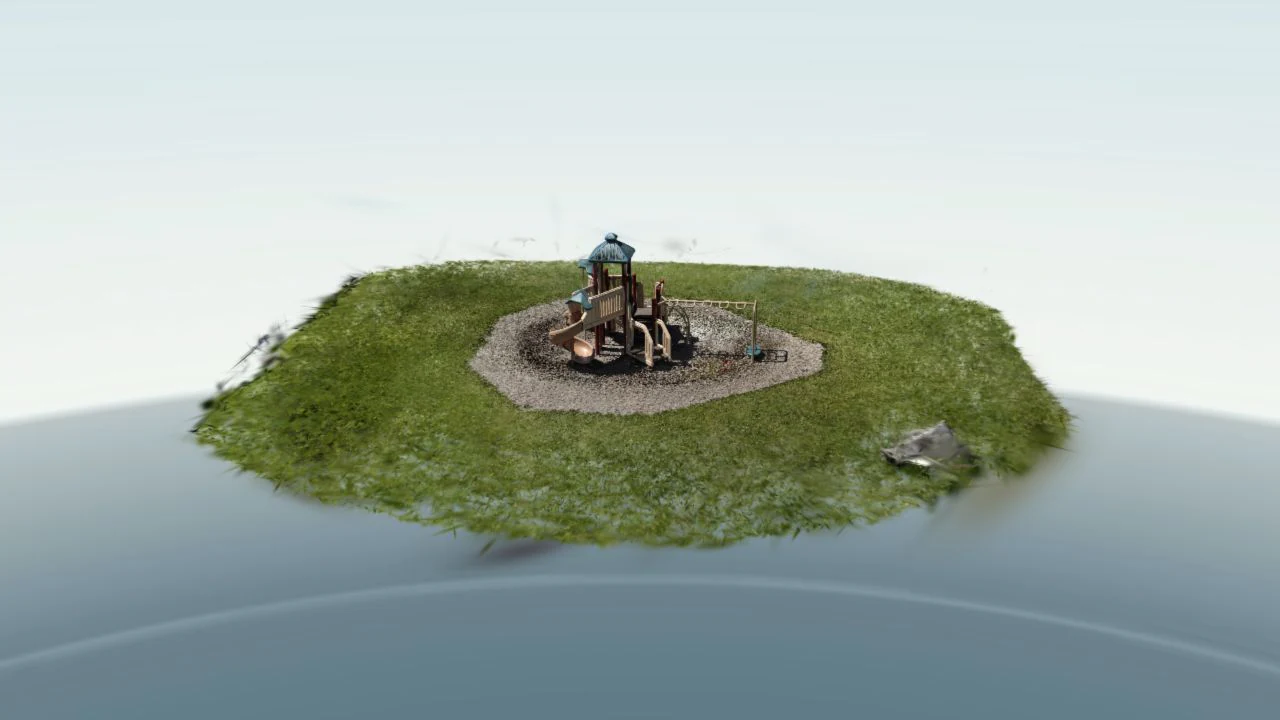 Rendered view of the Playground 3D capture.